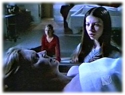 Buffy, Dawn, and Joyce's body